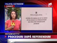 Proceduri dupa referendum