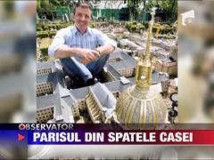 Un francez si-a construit in gradina o versiune in miniatura a Parisului