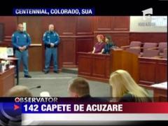 142 capete de acuzare impotriva studentului care a ucis 12 oameni la premiera filmului "Batman"