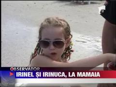 Irinel Columbeanu si-a luat fata si a plecat la mare