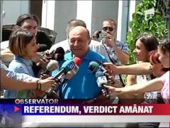 CCR amana decizia privind referendumul pana pe 12 septembrie