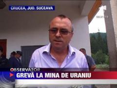 Greva spontana la mina de uraniu