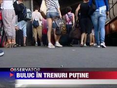 In plin sezon, romanii au mai putine trenuri spre mare
