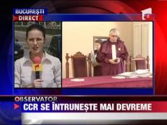 Curtea Constitutionala se va reuni pe 31 august!