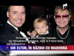 Sir Elton John, in razboi cu Madonna