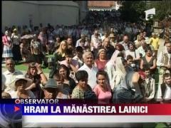 Hram la Manastirea Lainici