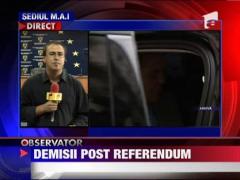 Ministrul de Interne Ioan Rus a demisionat