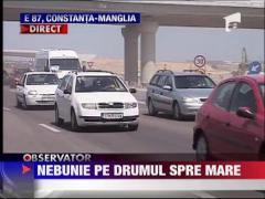 Aglomeratie pe drumul spre mare