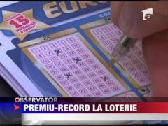 Premiu record la a loteria Euromilioanelor, 190 de milioane de euro!