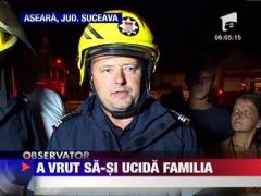 O femeie din Suceava si-a incendiat casa intr-un acces de furie