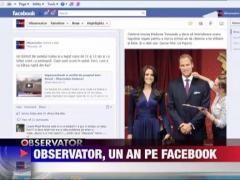 Observator, un an pe Facebook