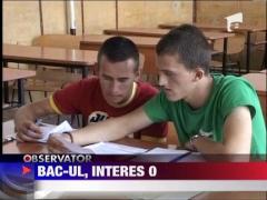 Cei mai multi dintre elevi au renuntat la ideea de a lua BAC-ul