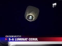 Sute de lampioane au luminat cerul la Focsani