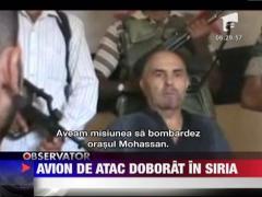 Avion de atac doborat in Siria