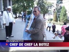 Botez mare in Timisoara. Ionelas Carpaci l-a crestinat pe cel mai tanar membru al unei familii instarite de rromi din oras