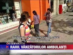 Centrul Capitalei, raiul comerciantilor ambulanti