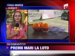 Premii mari la LOTO