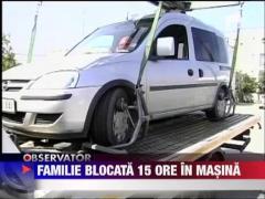 O familie din Bucuresti s-a blocat cu doi copii in masina ridicata de RADP!