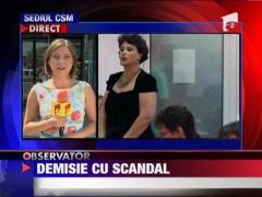 Demisie cu scandal la sediul Consiliului Superior al Magistraturii