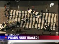 Politia a dat publicitatii un video in care atacatorul de la New York este rapus de gloante