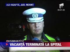 Neamt: Patru tineri au fost la un pas de moarte, dupa ce masina lor s-a izbit de un TIR