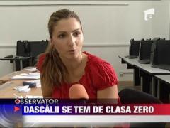Dascalii se tem de clasa pregatitoare