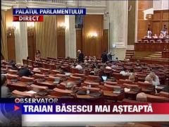 Sedinta convocata pentru repunerea lui Basescu in functie, suspendata