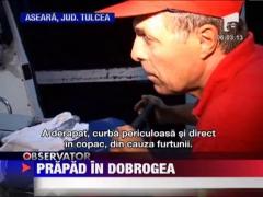 Ploi torentiale si inundatii in Dobrogea