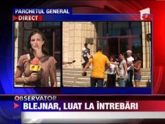 Sorin Blejnar, luat la intrebari de procurori