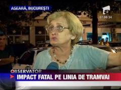 Impact fatal pe linia de tramvai