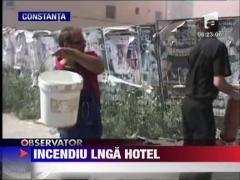 Incendiu langa un hotel de la malul marii