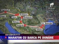 Maraton cu barca pe Dunare