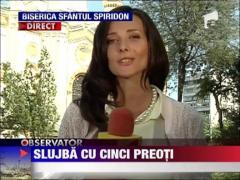 Slujba cu 5 preoti la cununia religioasa a fiicei presedintelui