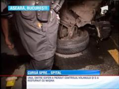 Un tanar a fost la un pas de moarte, dupa o cursa nebuna prin Capitala