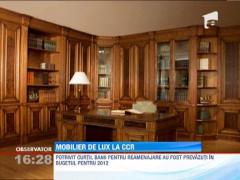 Mobilier cu foite de aur de 100 de mii de euro pentru judecatorii de la CCR