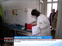 Romancele din 6 judete pot face gratuit testul Babes Papanicolau