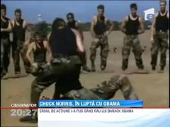 Chuck Norris e decis sa ii salveze pe americani de Barack Obama
