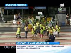 Angajatii Lufthansa i-au convins ieri pe mai marii companiei sa se intoarca la masa negocierilor!