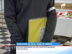 Profesori de zece, doar pe hartie