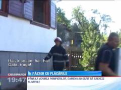 Incendiu devastator la Busteni! O casa a fost topita de flacari