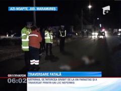 Barbat spulberat pe trecerea de pietoni