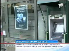 Trei angajati ai unei banci din Cluj au furat din conturile clientilor peste 600.000 de lei