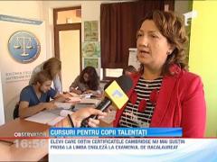 Cursuri gratuite pentru copiii talentati