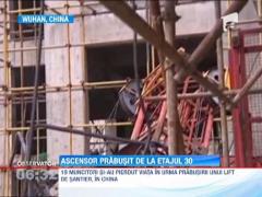 19 muncitori si-au pierdut viata in urma prabusirii unui lift de santier, in China