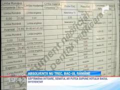 Examenul de bacalaureat ramane la fel si pentru 2013