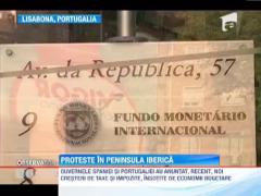 Proteste in Spania si Portugalia