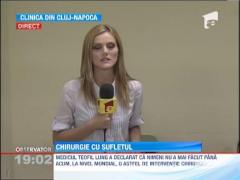 Copilul chinuit de o tumora gigant va fi operat la Cluj