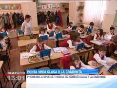 Victor Ponta: "Locul clasei pregatitoare este la gradinita"