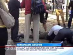 Hot imobilizat pe strada de trecatori