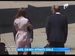 Ducesa de Cambridge, aproape goala pe un aeroport din Australia